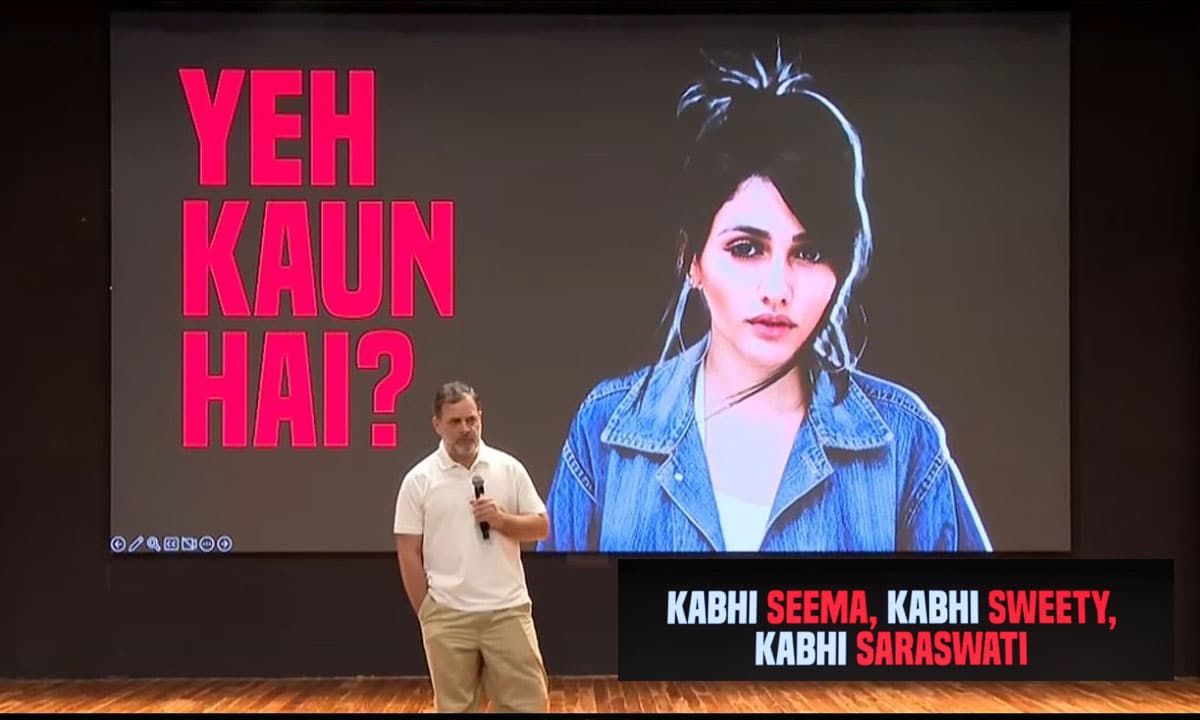 Brazilian Model Listed as Haryana Voter Sparks Political Storm; Rahul Gandhi Accuses BJP, EC of Election Rigging