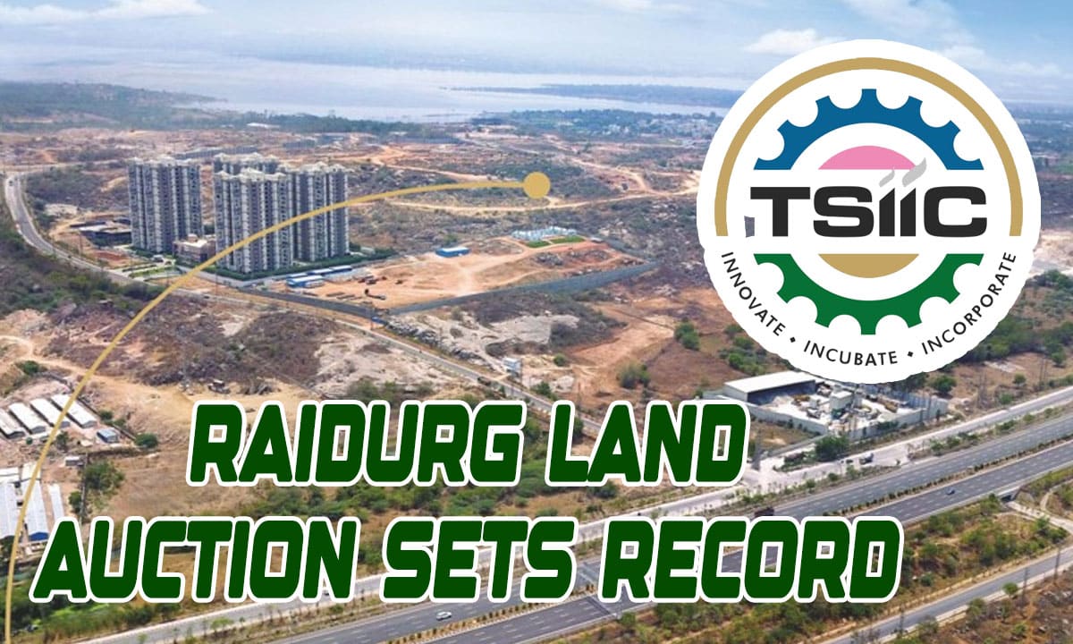 Raidurg Land Auction Sets Record at ₹3.4 Lakh per Sq. Yard, Reinforcing Hyderabad’s Investment Dominance