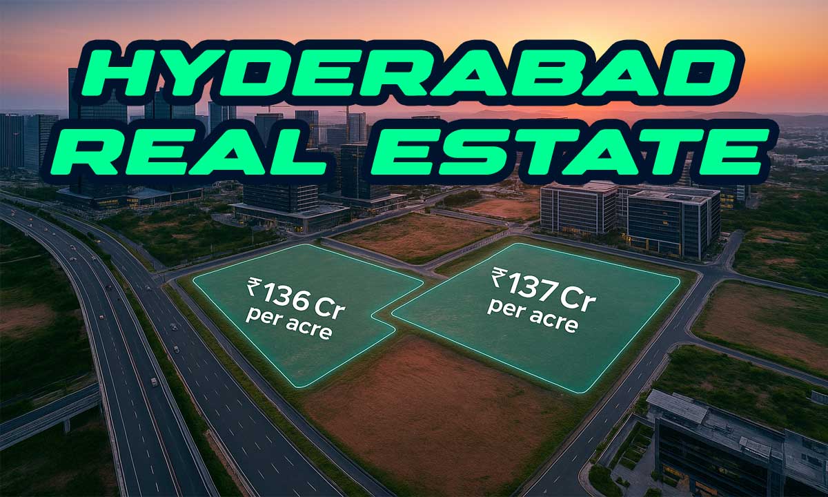 Hyderabad Real Estate, Kokapet Sets Another Benchmark, HMDA Nets ₹1,355 Cr as Bids Touch ₹137 Cr per Acre