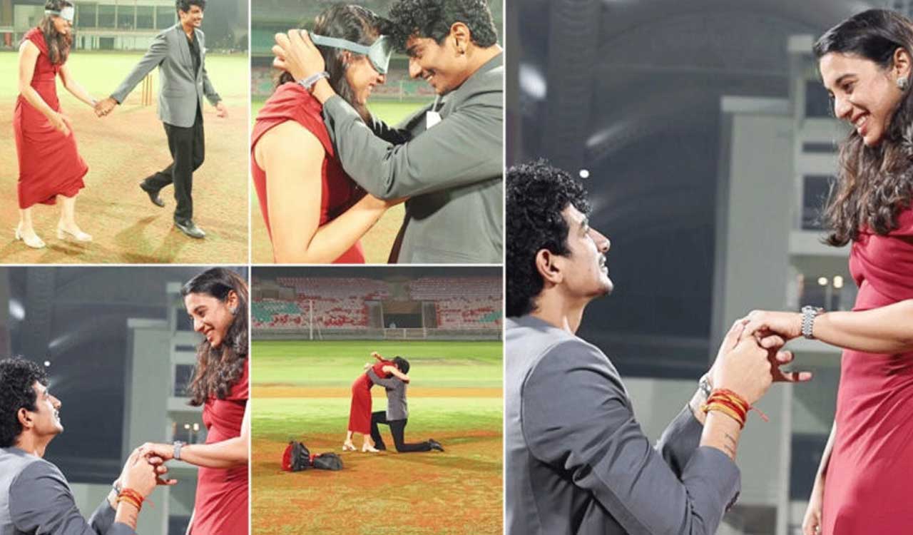 Watch: Palash Muchhal Proposes to Smriti Mandhana at DY Patil Stadium; Emotional Moment Goes Viral