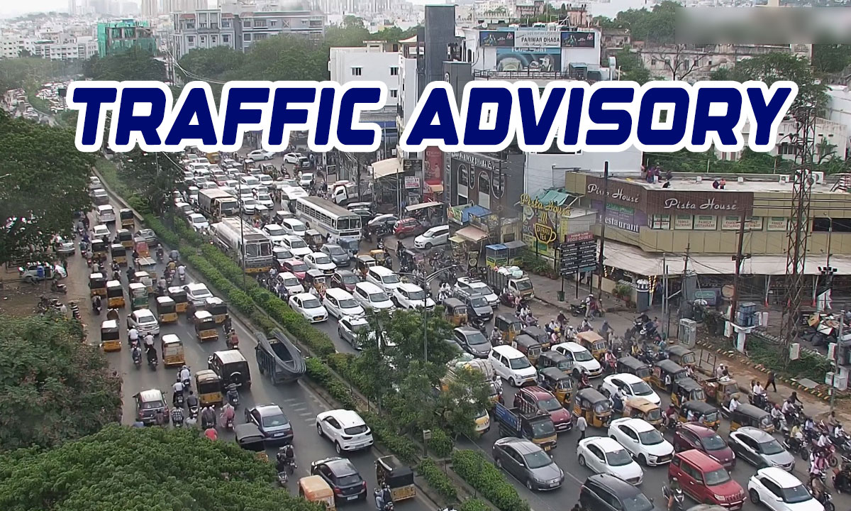 Traffic Advisory Issued for Road Show in Hyderabad Today