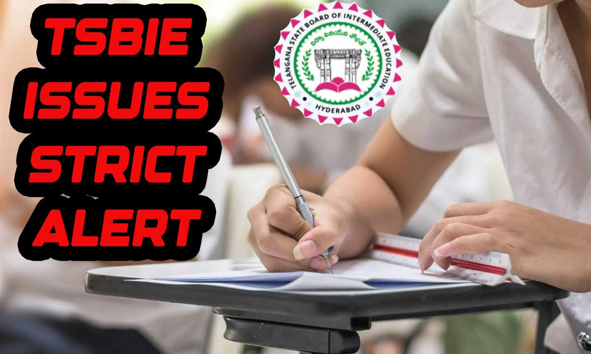 Telangana Intermediate Board Issues Strict Alert, Verify Details Before Nov 30 or Face Exam Errors