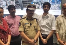 C.P. Sajjanar Monitors Jubilee Hills Polling via ICCC; 900 CCTVs and 150 Drones Deployed