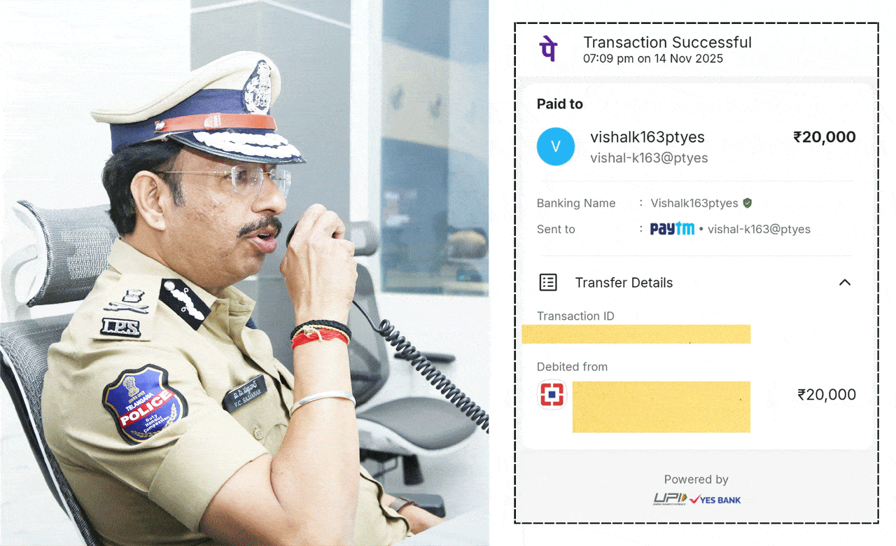 Scammers Impersonate VC Sajjanar—Friend Loses ₹20,000 in Facebook Fraud