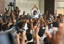 Former AP CM YS Jagan Mohan Reddy Appears Before Nampally Court Under Heavy Security