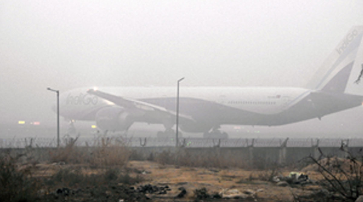 Dense fog disrupts flight operations; airlines issue travel advisories