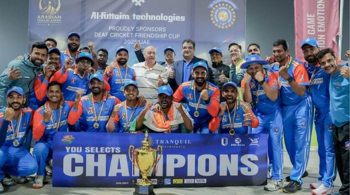 Indian Deaf Cricket Association Team wins T20 series 3-0 against Dubai’s IWDD