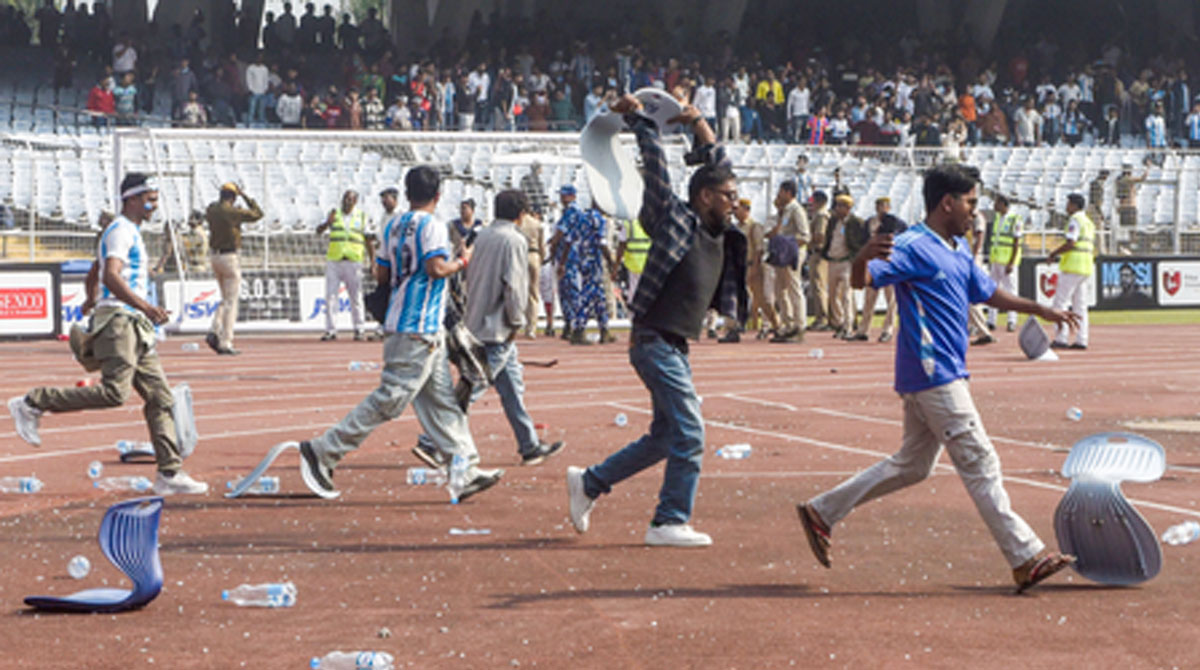 Three more arrested for vandalism at Messi event in Kolkata, organiser's house searched