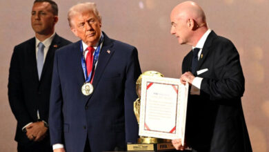 President Trump awarded FIFA Peace Prize at World Cup draw