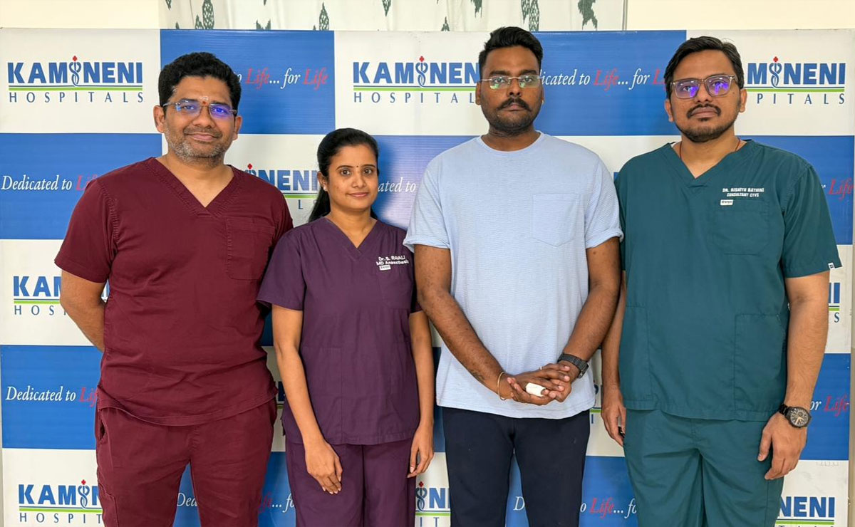 Kamineni Hospital Doctors Save Man After Glass-Coated Kite String Slices Neck