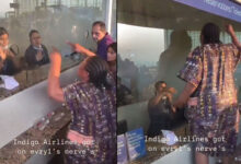 IndiGo Flight Chaos Peaks: Nigerian Woman Creates Dramatic Scene at Mumbai Airport; Video Goes Viral