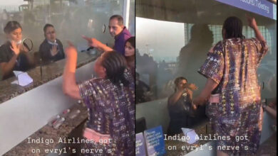 IndiGo Flight Chaos Peaks: Nigerian Woman Creates Dramatic Scene at Mumbai Airport; Video Goes Viral