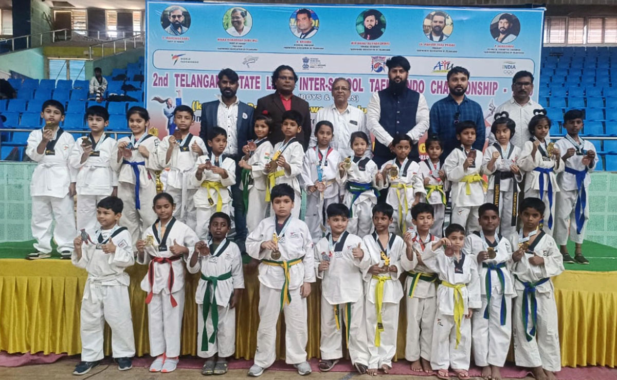 Grand Response to Telangana 2nd Interschool Taekwondo Championship