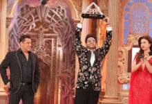 Gaurav Khanna lifts the "Bigg Boss 19' trophy