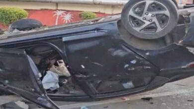 Narrow escape for MP cops as speeding vehicle hits police car in Bhopal