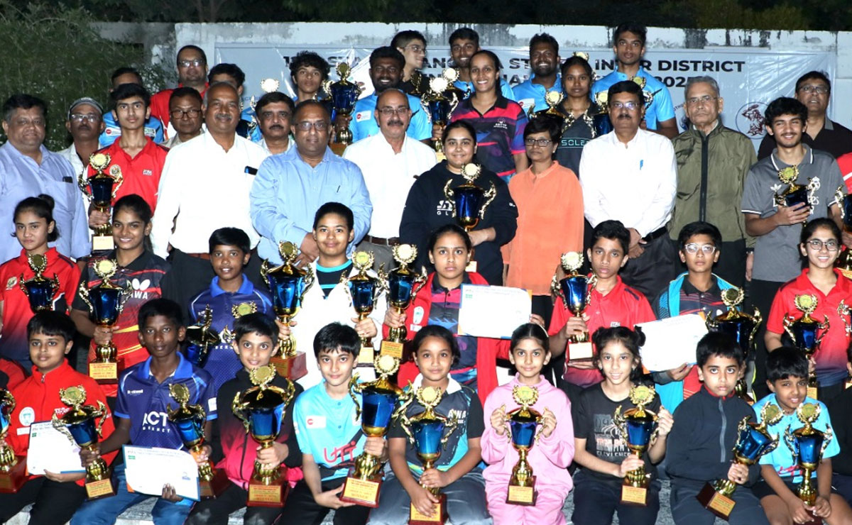 12th Stag Telangana Table Tennis Championships Conclude in Hyderabad