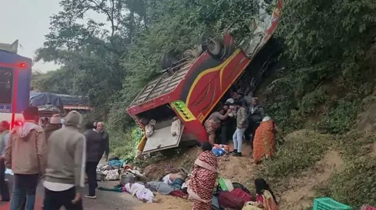 Eight pilgrims killed as bus falls into gorge in Andhra