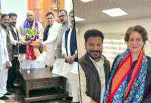 Telangana CM meets Kharge, Priyanka Gandhi, briefs them on Global Summit