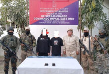 Two women among seven militants held in Manipur; arms recovered