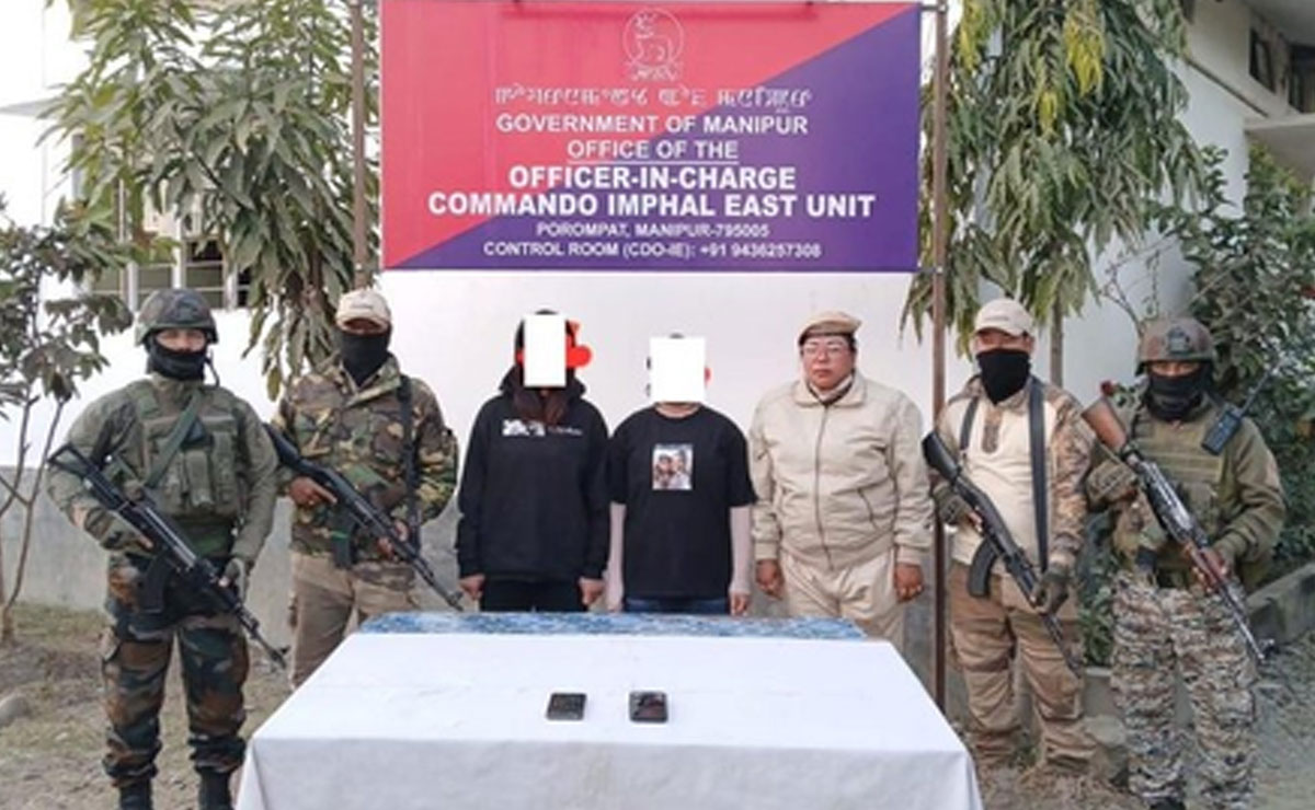 Two women among seven militants held in Manipur; arms recovered