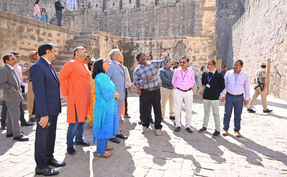 On Hyderabad Tour, Chief Election Commissioner Visits Iconic Golconda Fort
