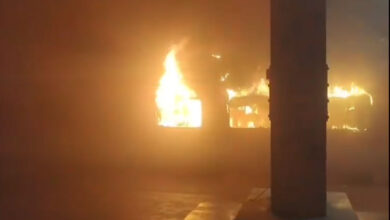 One killed after 2 train coaches catch fire in Andhra Pradesh's Anakapalli