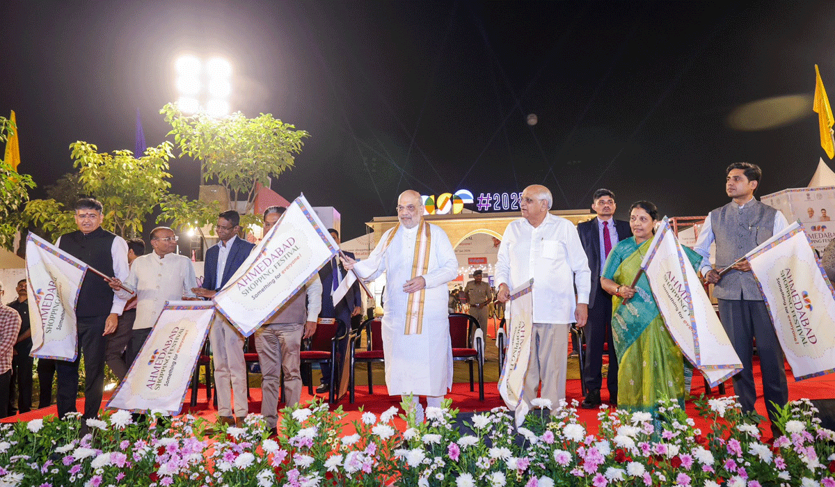 HM Shah, Gujarat CM inaugurate Ahmedabad Shopping Festival