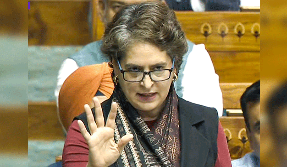 Through Vande Mataram debate, Govt tries to divert attention from current challenges: Priyanka
