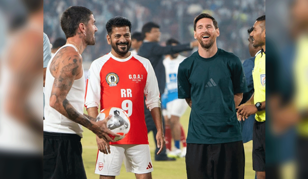 Telangana CM thanks Messi for enthralling fans in Hyderabad, congratulates security personnel