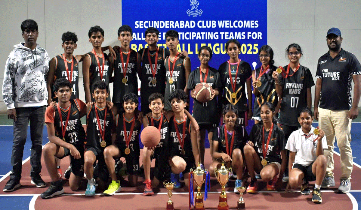Future Kids School Dominates Secunderabad Basketball Club League 2025, Wins Both Boys & Girls Titles