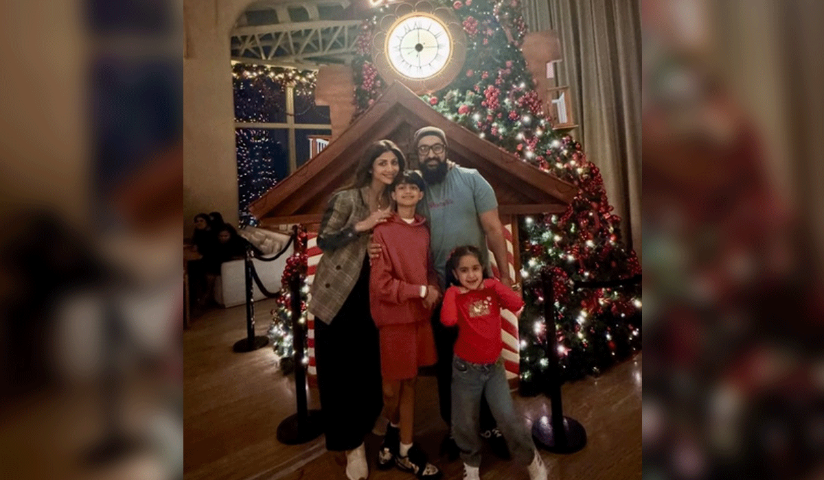 Shilpa Shetty rings in Christmas with family, drops adorable glimpses from celebration