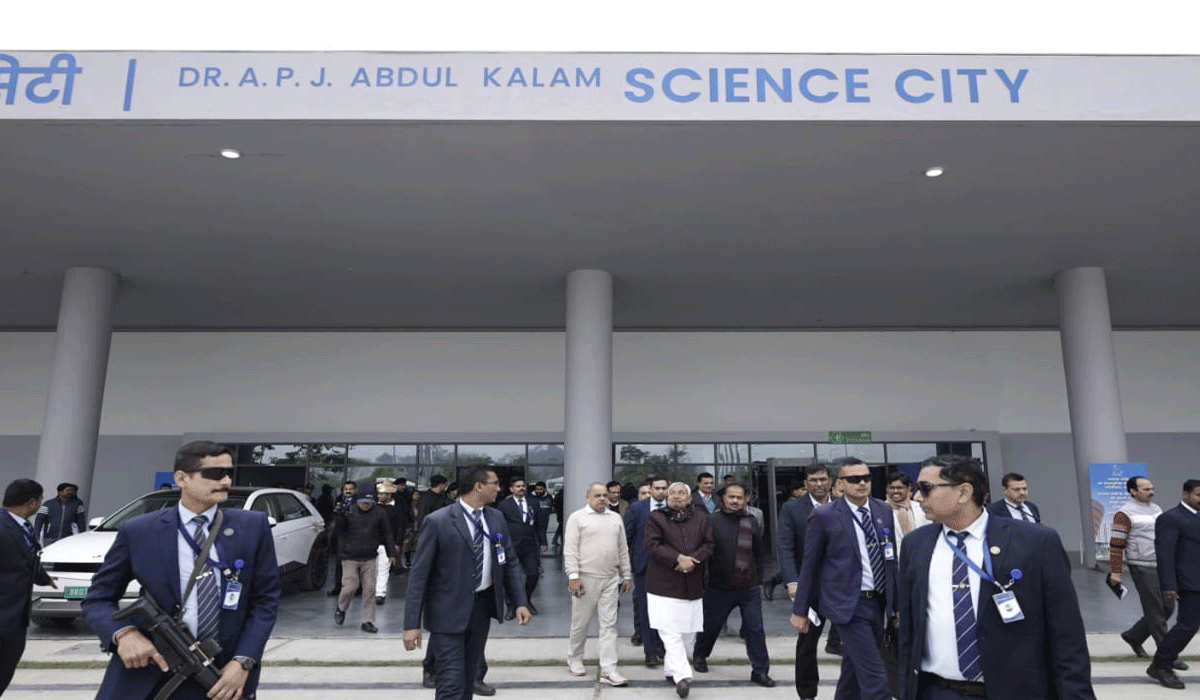 CM Nitish Kumar inspects Dr APJ Abdul Kalam Science City in Patna
