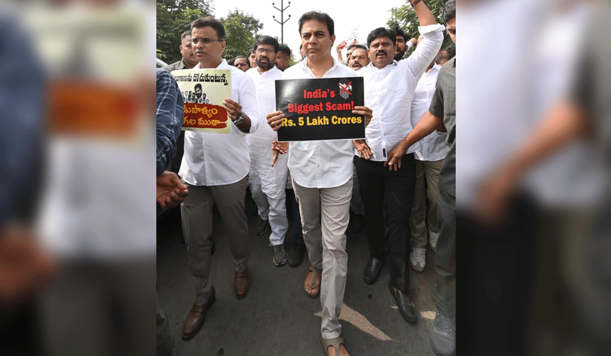 BRS accuses Cong govt of Rs 5 lakh crore land 'scam' in Hyderabad