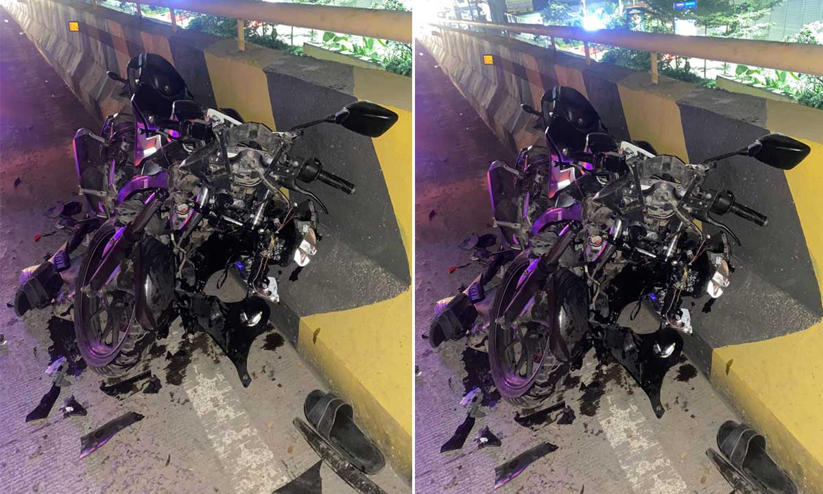 Hyderabad Tragedy, Speeding Two-Wheeler Accident on KPHB Lulu Mall Flyover Kills One, Injures Another