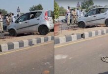 PVNR Expressway Accident in Hyderabad Triggers Heavy Traffic Jam Near Pillar No. 47