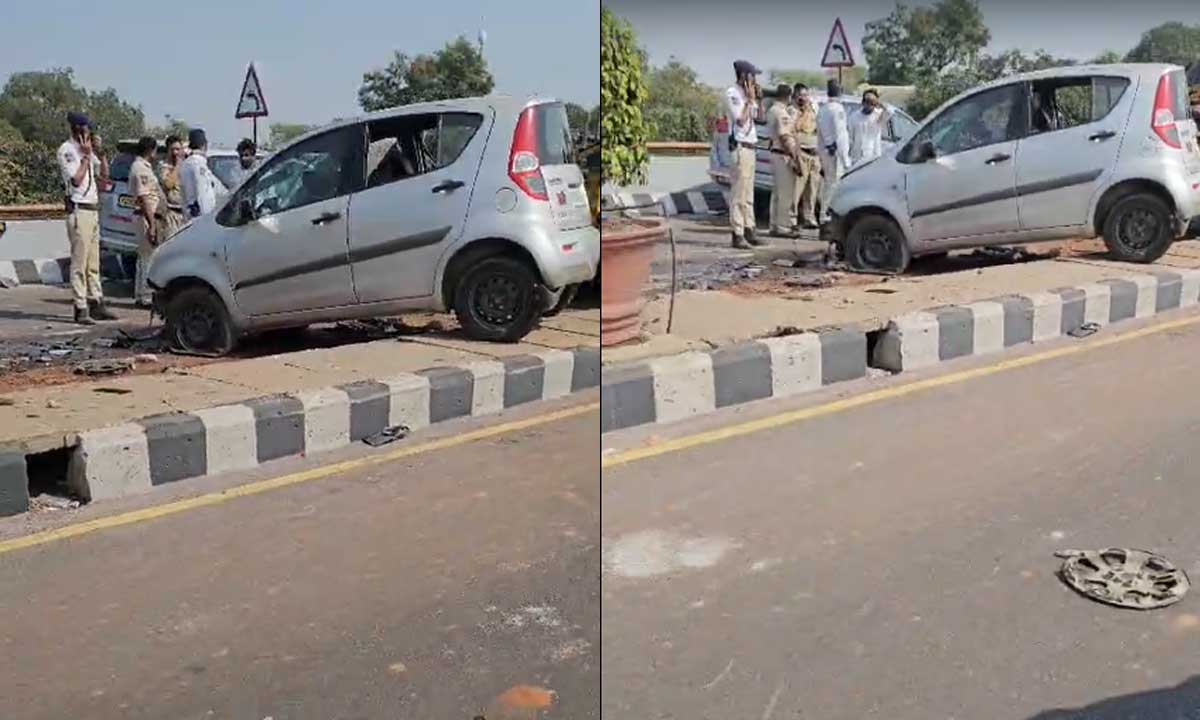 PVNR Expressway Accident in Hyderabad Triggers Heavy Traffic Jam Near Pillar No. 47