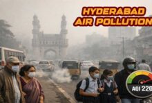 Hyderabad Air Pollution Reaches Dangerous Levels as AQI Hits 220, Health Alert Issued