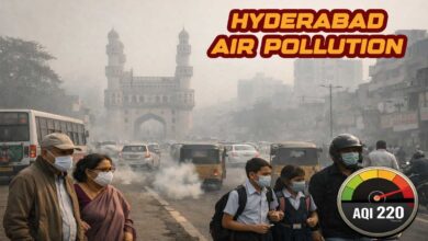 Hyderabad Air Pollution Reaches Dangerous Levels as AQI Hits 220, Health Alert Issued