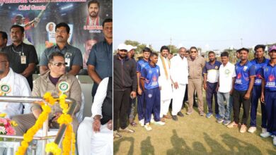 Minority Welfare Minister Mohammed Azharuddin Attends Telangana Inter-District T20 Tournament
