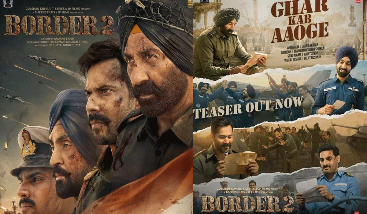 Border 2’s 'Ghar Kab Aaoge’ teaser brings together Sonu Nigam, Arijit Singh, and Diljit Dosanjh