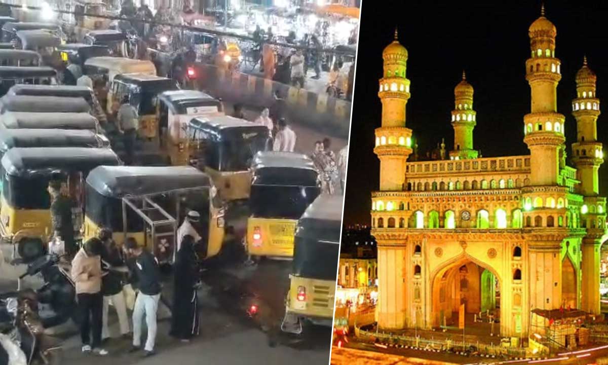 Charminar’s Charm Fading, Hyderabad’s Cultural Heart in Trouble as Uncontrolled Auto Drivers Create Daily Traffic Havoc