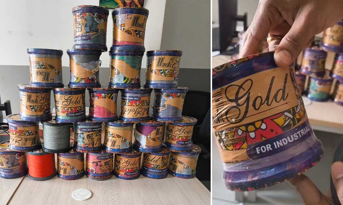 Hyderabad Police Crack Down on Banned Chinese Manjha, 24 Bobbins Seized