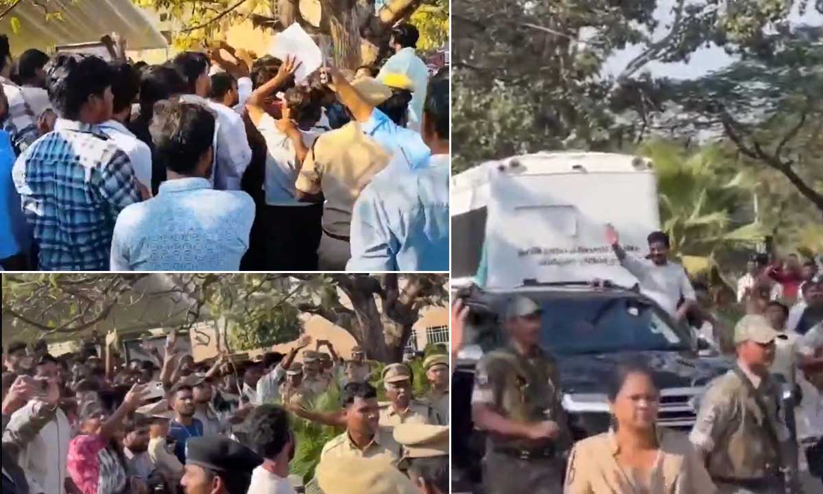 CM Revanth Reddy’s Visit to Osmania University, Small Group Tries to Disrupt the Event, Police Restore Calm Within Minutes