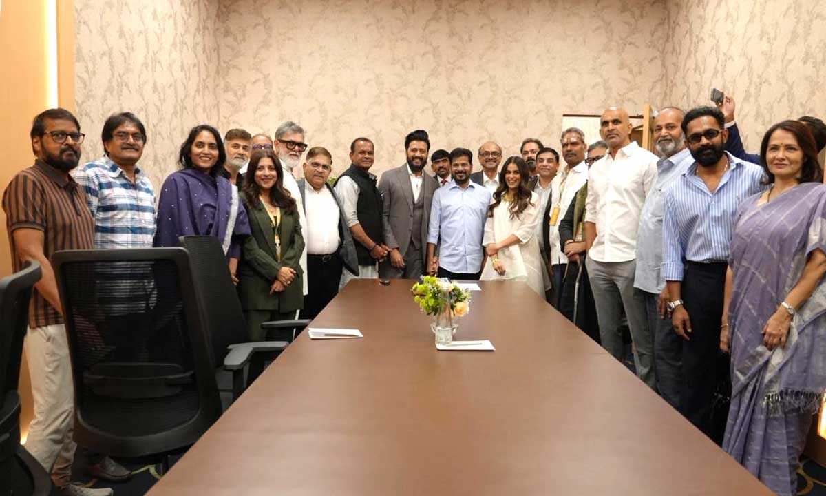 CM Revanth Reddy Promises Full Support for Film Industry; Telangana to Develop Studios in Bharat Future City