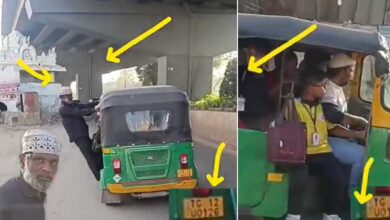Shocking Bahadurpura Road Video Shows School Auto Packed with Children in Dangerous Driving Incident