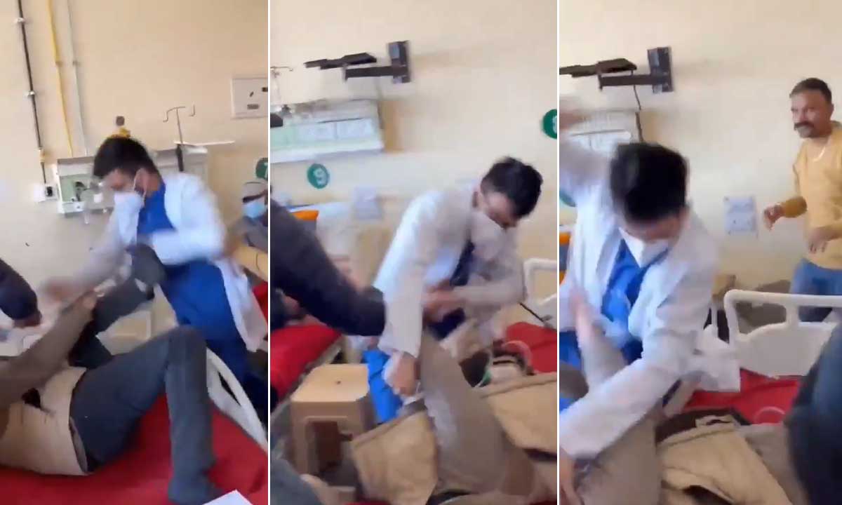 Doctor Seen Beating Patient at IGMC Shimla, Incident Triggers Massive Protest