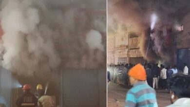 Fire Breaks Out at Sri Rama Enterprises Shop in Monda Market, Heavy Traffic Jam in Secunderabad