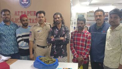 Attapur SOT Cracks Down on Illegal Ganja Sale; One Peddler and Two Consumers Arrested in Rajendranagar