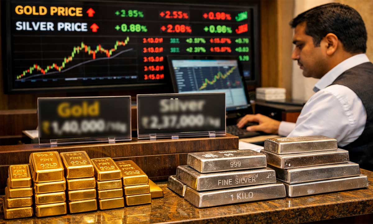 Gold and Silver Prices Soar at Record Pace, Silver Hits All-Time High in Hyderabad