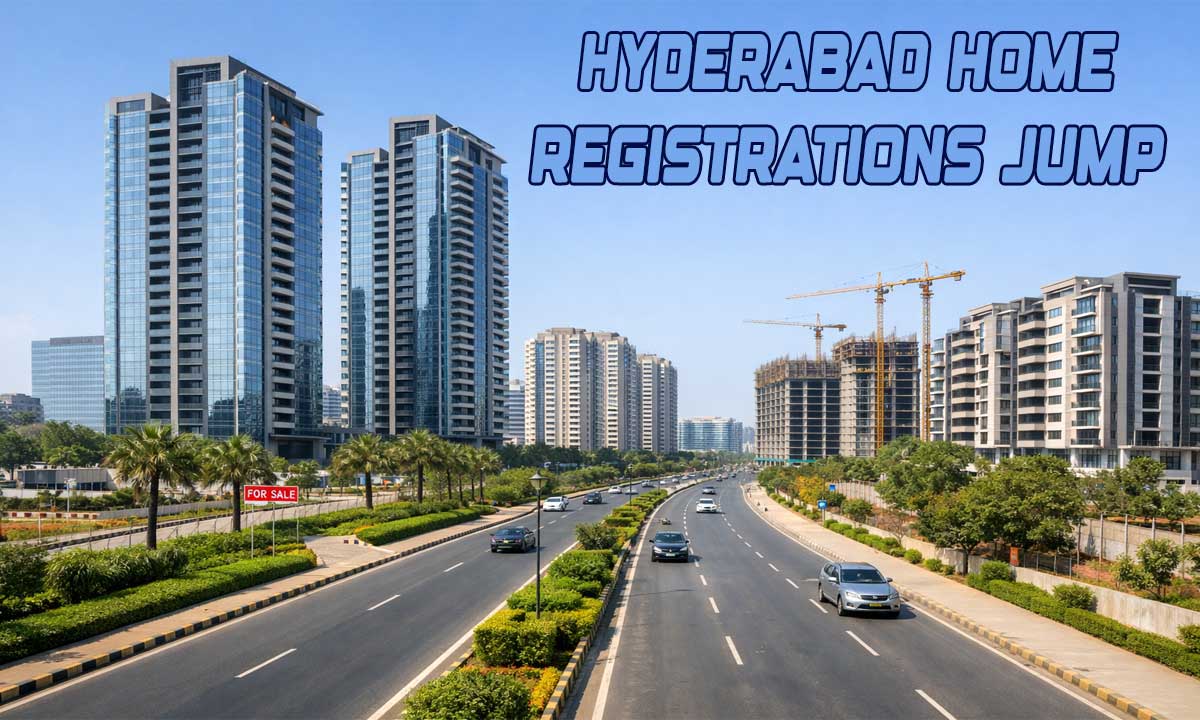 Hyderabad Home Registrations Jump 25% YoY as Premium Housing Drives Market Growth